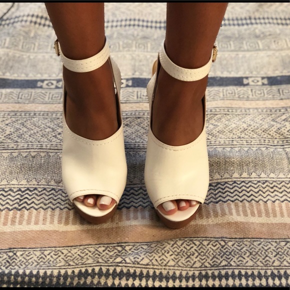 NWGOLDEN WHITE LE - platform heel - Picture 1 of 3